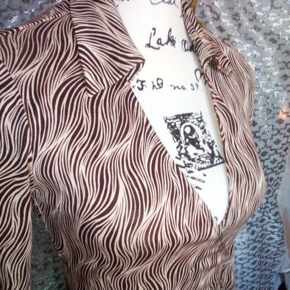 D vonFerstenberg 100% Silk Wrap Around Dress - Picture 5 of 6